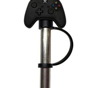 Gamer Controller Straw Topper, Video Game Straw Caps, Tumbler Accessories, Kids Straw Toppers, Gifts for him, drinkware for him,