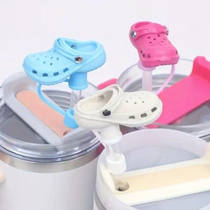 Croc Shoe Straw Topper, Straw Caps, Tumbler Accessories, Tumbler Straw Toppers, Croc Theme Accessories