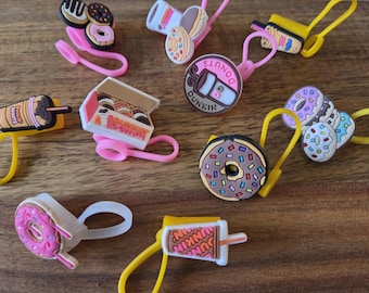 ダンキンドーナツ ストロートッパー：シリコン製コーヒータンブラーキャップ