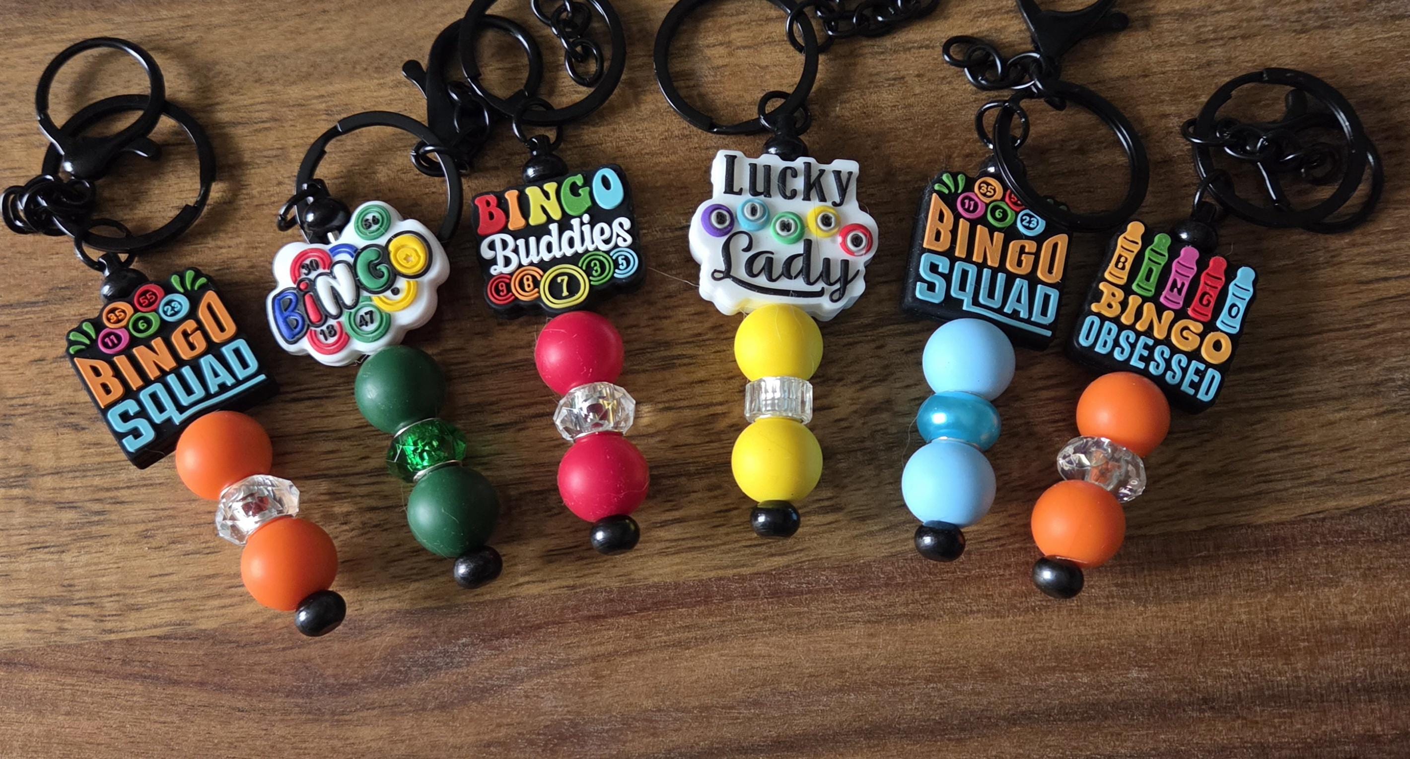 Beaded Bingo Keychain, Bingo Gifts - Etsy