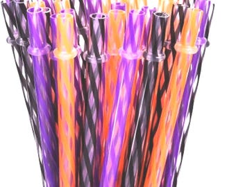 Reusable Acrylic Tumbler Straws: Glass Can and Snow Globe Accessories