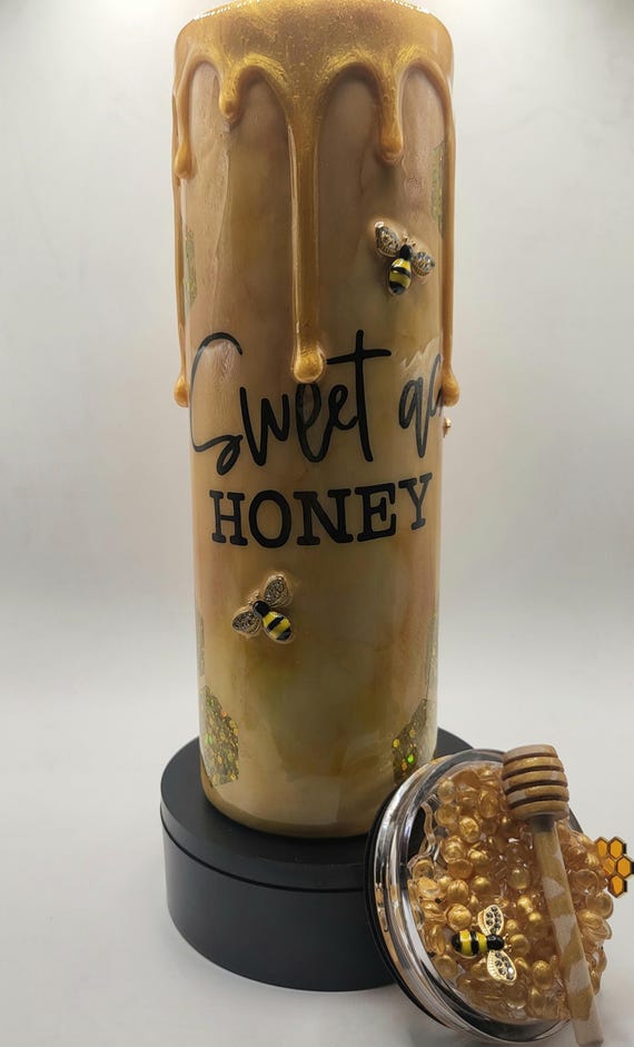 Custom Bumble Bee Honey Drip Peekaboo Tumbler
