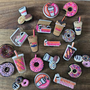 Adornos para zapatos de Dunkin&#39; Donuts: Accesorios para zapatos para amantes del café