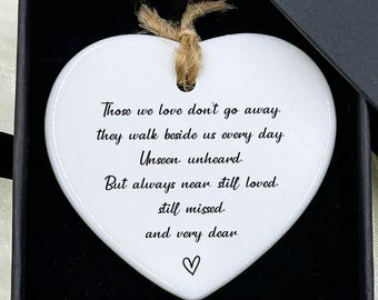 Sympathy Gift, Bereavement Keepsake, Sorry for Your Loss, In Memory Gift, Sympathy Gift for friend, Thinking of you, Heart Keepsake
