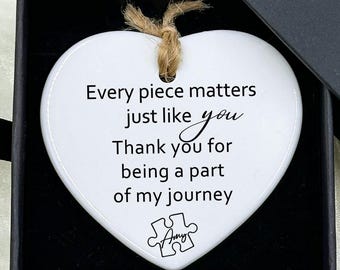 Personalized Appreciation Gift, Thank You Gift, Thank you for being a part of my journey, Gift for Coworker, Teacher Gift, Graduation Gift
