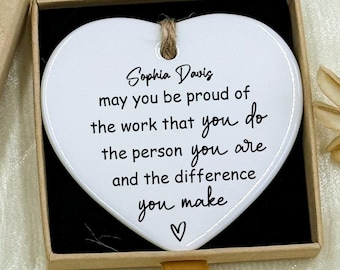 Thank You Gift, Personalized Difference Maker, Be Proud of You, Employee Gift,Appreciation Gift,Leaving Gift,Gift for Teacher,Christmas Gift