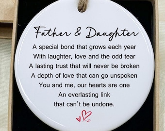 Gift For Dad, Fathers Day Gift, Gift From Daughter, Dad and Daughter, Birthday Gift for Dad, Gift for Him, Grandfather Gift, Gift from Child