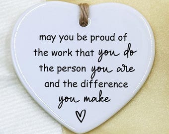 Thank You Gift, Personalized Difference Maker, Be Proud of You, Employee Gift,Appreciation Gift,Leaving Gift,Gift for Teacher,Christmas Gift
