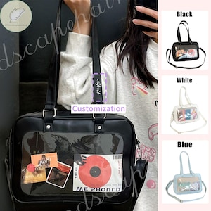 Personalized Shoulder Bag, Tote Ita Bag ,Window Bag, Pin Display Bag , Anime Ita Bag, Pin Lovers, Ita Bag Crossbody, Kawaii Shoulder Bag