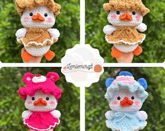 4in1 Duck Costume Crochet–Easy Plushie Pattern (Digital PDF)