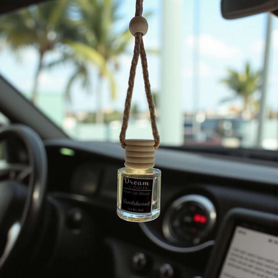 Hanging Car Diffuser: Luxury Scents, Adjustable Rope - Etsy