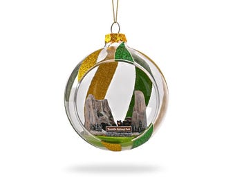 Adorno navideño - Adorno de globo de cristal del Parque Nacional de Yosemite