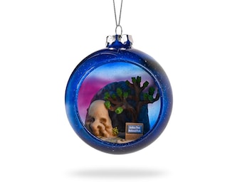 Adorno navideño - Adorno de globo de cristal del Parque Nacional Joshua Tree