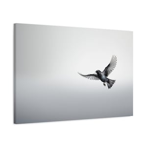 Bird In Flight Canvas Art - Framed or Unframed for Home Decor