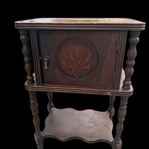 Antique Humidor/Smoking Table