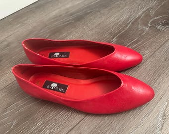 Vintage Pink Damen Wohnungen -10 Park Marke und Größe 9.