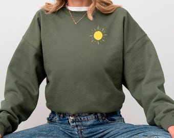 Custom Sun Sweatshirt Hoodie, Sun Shirt, Summer Shirts, Beach Shirts, Vacation Shirts, Summer Apparel, Cute Summer Clothes, Sunshine Shirts