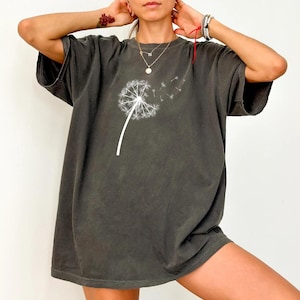 Comfort Colors Dandelion Shirt, Inspirational Shirt, Flower in Natural Shirt, Bella Canvas Tee,Wild Flower Shirt,Cute Womens Shirt,Plus Size