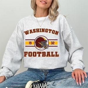 Washington Football Sweatshirt, Washington Football Vintage Sweatshirt, Washington Hoodie, Washington Sweatshirt, Gift For Her, Gift For Him