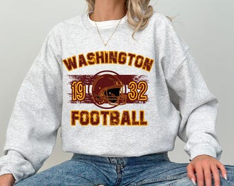 Washington Football Sweatshirt, Washington Football Vintage Sweatshirt, Washington Hoodie, Washington Sweatshirt,Plus Size Gildan Sweatshirt