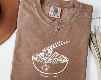 Cute Noodle Graphic Top, Comfort Colors Shirt,Ramen Life Shirt,Asian Food Lover Shirt,Noodle Fan Shirt,In My Ramen Era Shirt,Gift For Foodie