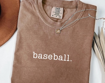 Baseball Comfort Colors Shirt, Baseball Lover Gift, Baseball Team Shirt, Baseball Fan Shirt, Unisex Jersey Short Sleeve Tee, Plus Size Shirt