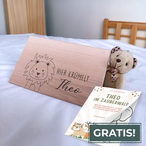 Frühstücksbrett personalisiert Kinder, 1. Geburtstag Geschenk, Baby Geschenk personalisiert, Geburtsgeschenk, Holzbrett Kinder, KiddoVillage