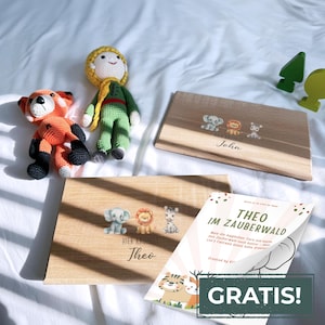 Schneidebrett Baby, Personalisiertes Geschenk Baby, Geschenk Taufe, Holzbrett Kinder, 1. Geburtstag Mädchen, Brettchen mit Name