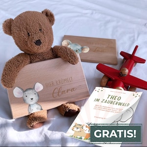 Frühstücksbrett personalisiert, Geschenk Geburt, KiddoVillage, Taufgeschenke, Baby, Babygeschenke, Brettchen personalisiert, Gift for kids