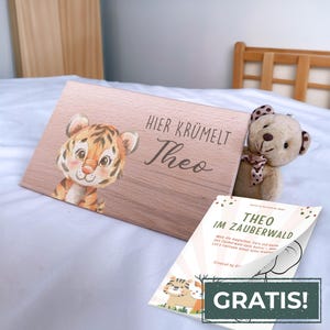Brettchen personalisiert, Frühstücksbrett personalisiert, Babygeschenk Geburt, Taufgeschenk, Taufe, Baby, Kiddovillage, Holzbrett