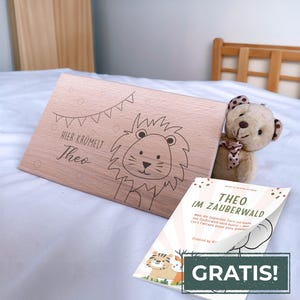 Frühstücksbrett personalisiert Kinder, Babygeschenk, Taufe, Brettchen, Geburt Geschenk personalisiert, Geburt, Personalisiertes Geschenk