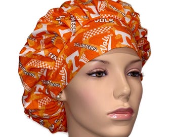 Scrub Caps Univ. TN Vols Tone on Tone Fabric-ScrubHeads-Anesthesia Scrub Hat-Fabric Scrub Hat-Scrub Caps-Vols Football-College Scrub Hats