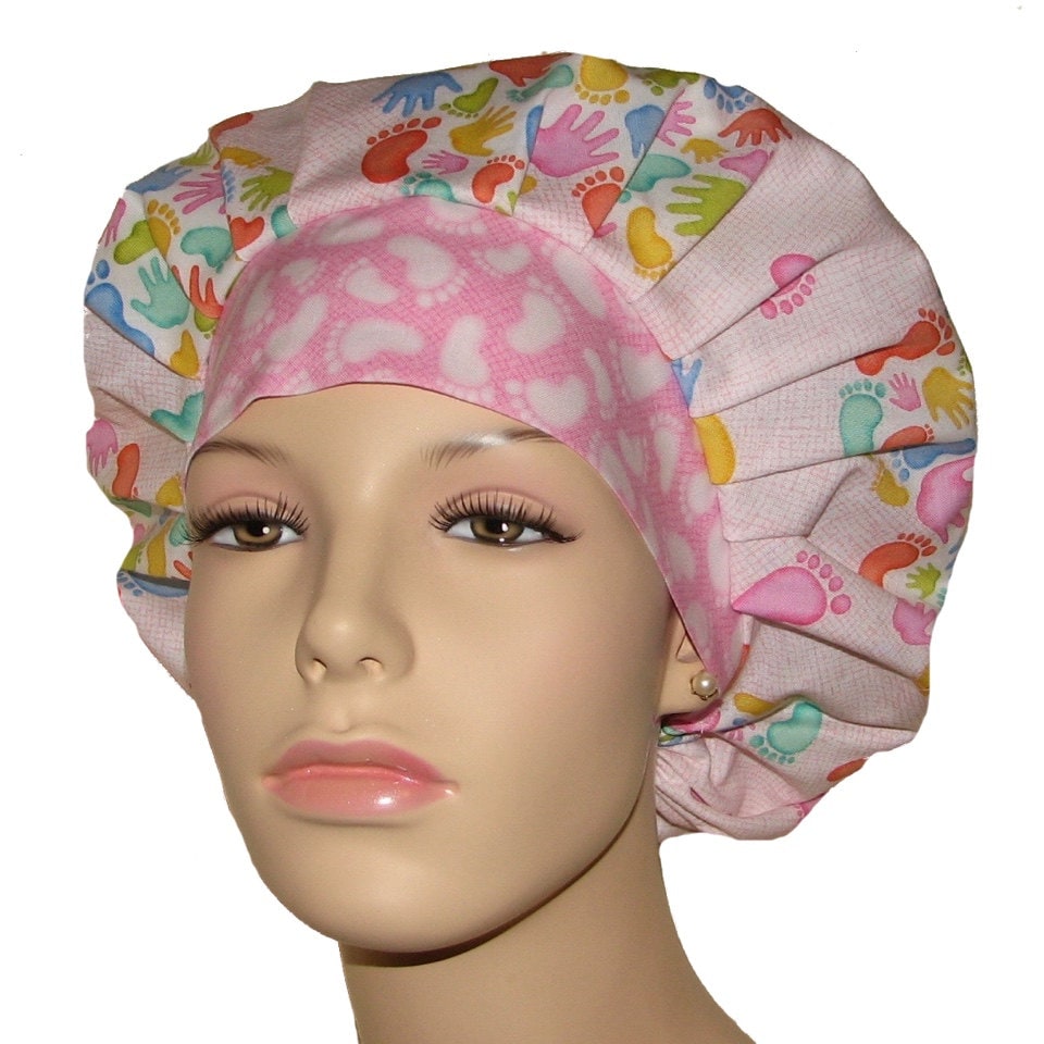 Miracle in Pink Scrub Hat Labor & DeliveryBouffant Scrub Hat
