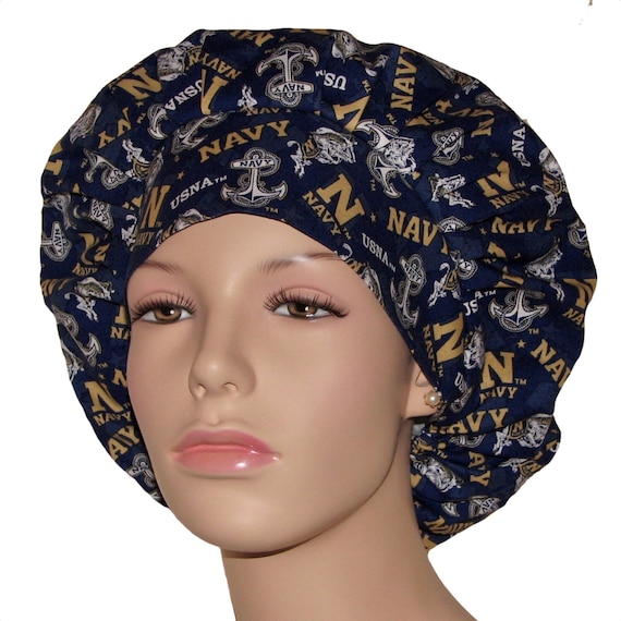 Scrub Hats united States Naval Academy scrubheads bouffant Scrub Hat ncaa Scrub Hat scrub Hats for Women anesthesia Scrub Hat scrub Caps Etsy