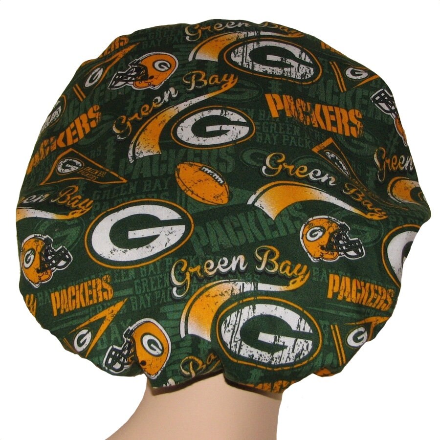 Scrub Hats Green Bay Packers Retro Print-ScrubHeads-Scrub Hats Women ...