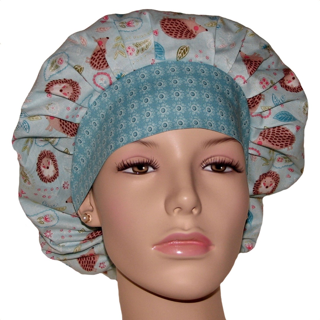 Scrub Caps Hedgehogs Fun Paisleyscrubheadsscrub Hatsetsy Scrub Hats