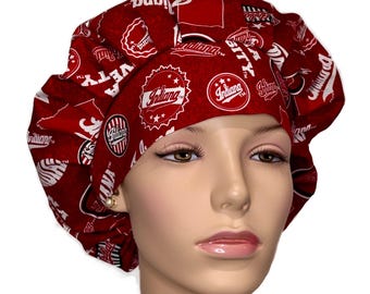 Indiana Home State Fabric-Scrub Caps-Indiana Football-Surgical Caps-Scrub Hats For Women-ScrubHeads-Indiana Scrub Hat