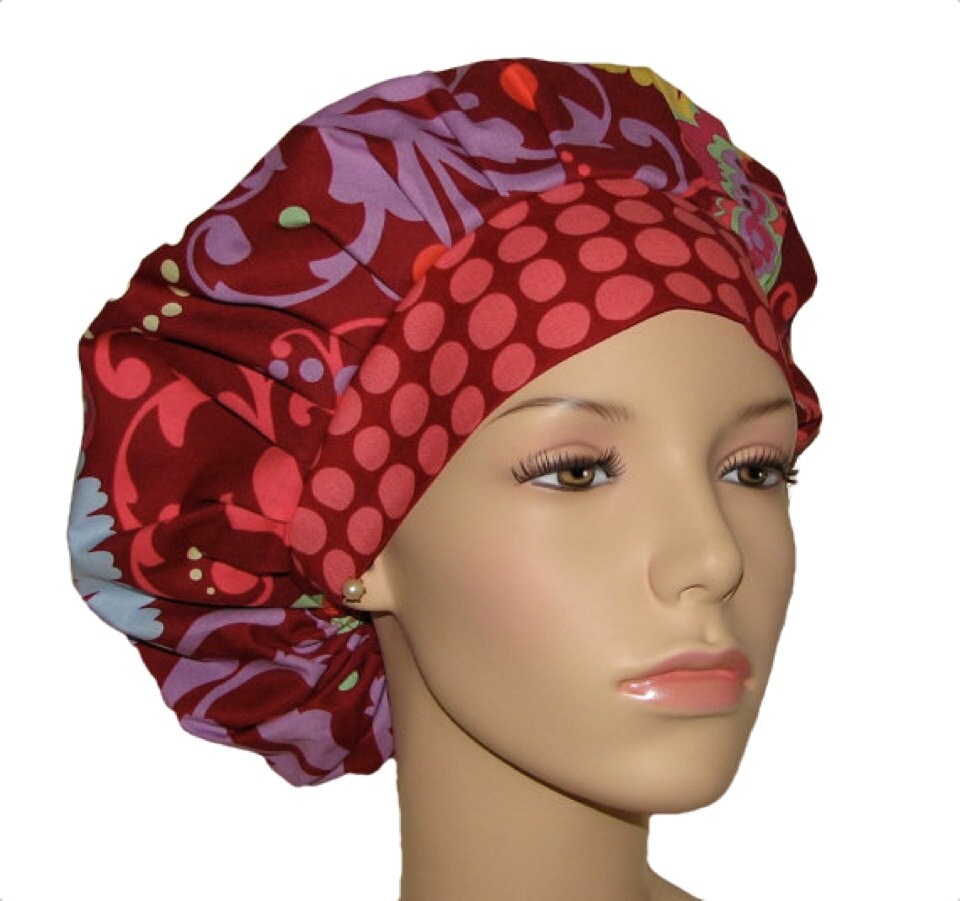 Paradise Garden Scrub HatScrubHeadsBouffant Scrub HatScrub Cap