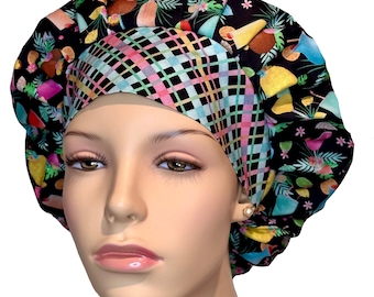 Scrub Caps Tropical Drinks Fabric-ScrubHeads-Scrub Cap-Scrub Hats For Women-Beach Scrub Hat-Beach Drink Cocktails-Martini-Fabric Scrub Hats