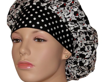 Scrub Caps Mickey Mouse Packed Faces-ScrubHeads-Scrub Cap-Scrub Hats For Women-Pediatric Scrub Hat-Anesthesia Scrub Hat-Mickey Mouse