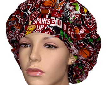 Scrub Caps South Carolina Cotton Doodle Fabric-ScrubHeads-Scrub Hats For Women-Surgical Cap-Gamecocks Scrub Hat-South Carolina Football