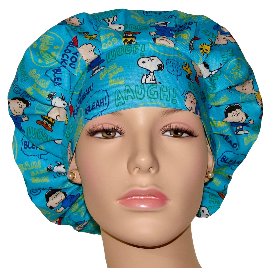 Scrub Capspeanuts Verbiage Cotton Fabricscrub Etsy