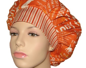 Scrub Caps Witch Hazel Spells Orange-Scrub Cap-Scrub Hat-Women's Scrub Hat-ScrubHeads-Halloween Scrub Hats-Holiday Scrub Hats-Surgical Cap