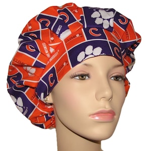 Scrub Hats Clemson University Tigers-ScrubHeads-Scrub Hats For Women-Scrub Caps-College Football-Clemson Scrub Hat-Clemson Football