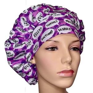 Scrub Cap Surgery Instruments Fabric-ScrubHeads-Bouffant Scrub Hat-Surgery Specialties Scrub Hat-Allis Stitch Adson Kelly Tonsil Scrub Cap