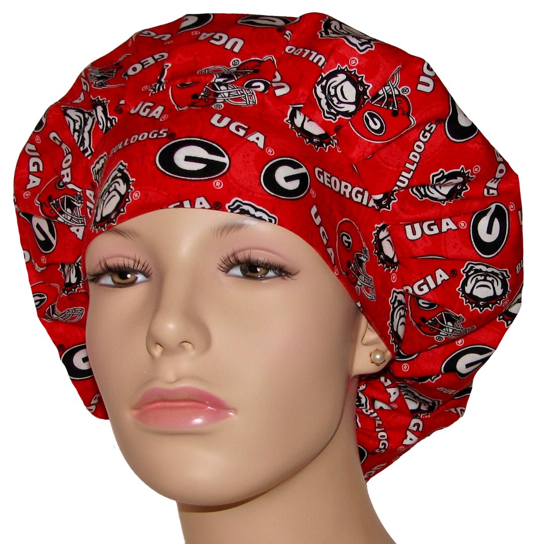 Scrub Caps University of Bulldogs Tone on Tone Fabricbulldogs