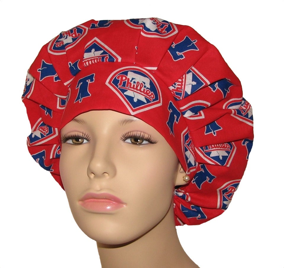 Scrub Hat Philadelphia PhilliesScrubHeadsFabric Scrub HatAnesthesia