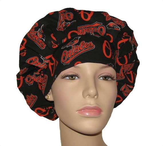 Scrub Hats Baltimore Orioles Fabric 