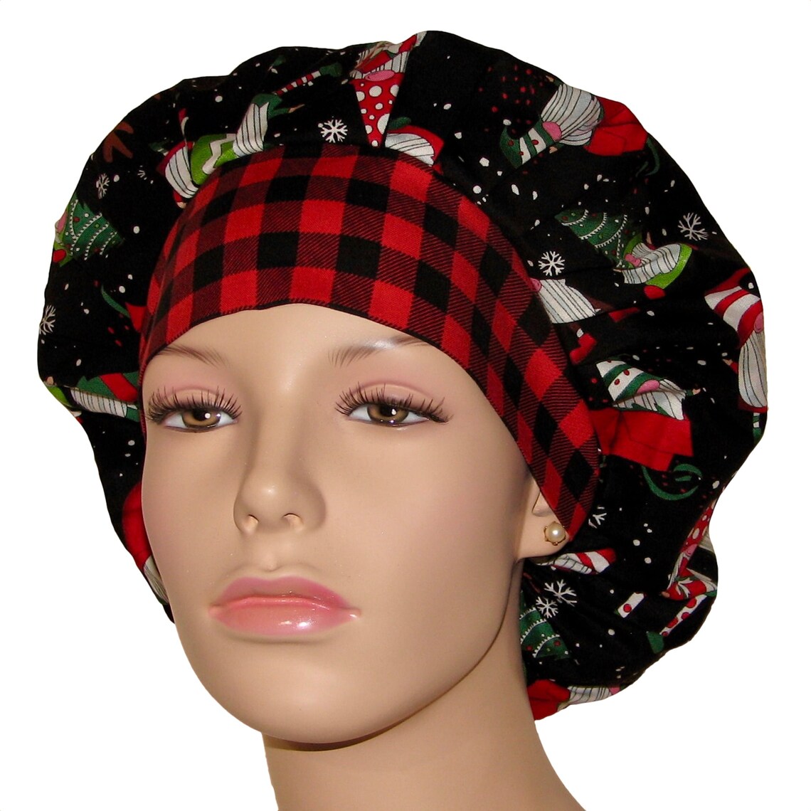 Scrub Caps Christmas Gnomes Dressup FabricScrubHeadsScrub Etsy España