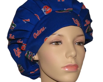 Scrub Caps University Of Florida Gators-ScrubHeads-Cotton Fabric Scrub Hat-Gators Scrub Hat-Florida Scrub Hat-Anesthesia Scrub Hat-The Swamp